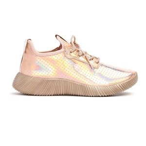 Rose Gold Metallic Sneakers